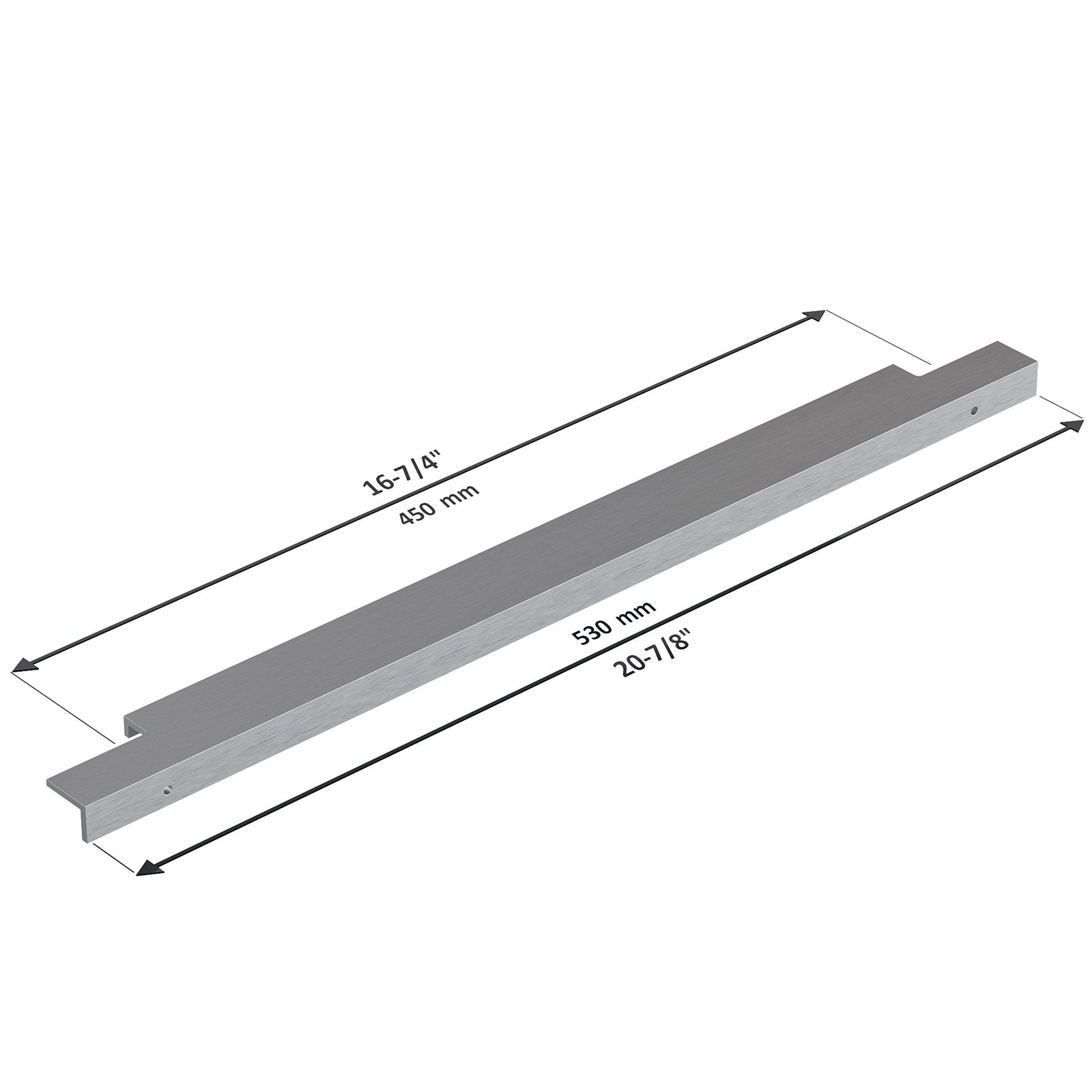 Dowell Cabinet Handle, Finger Pulls, 10 Pack - 3063 Series