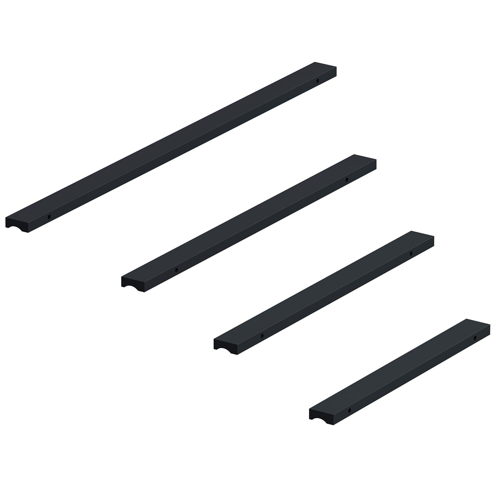 Dowell Cabinet Handles-Aluminum Cabinet Drawer/Door Finger Pulls-3064 Series
