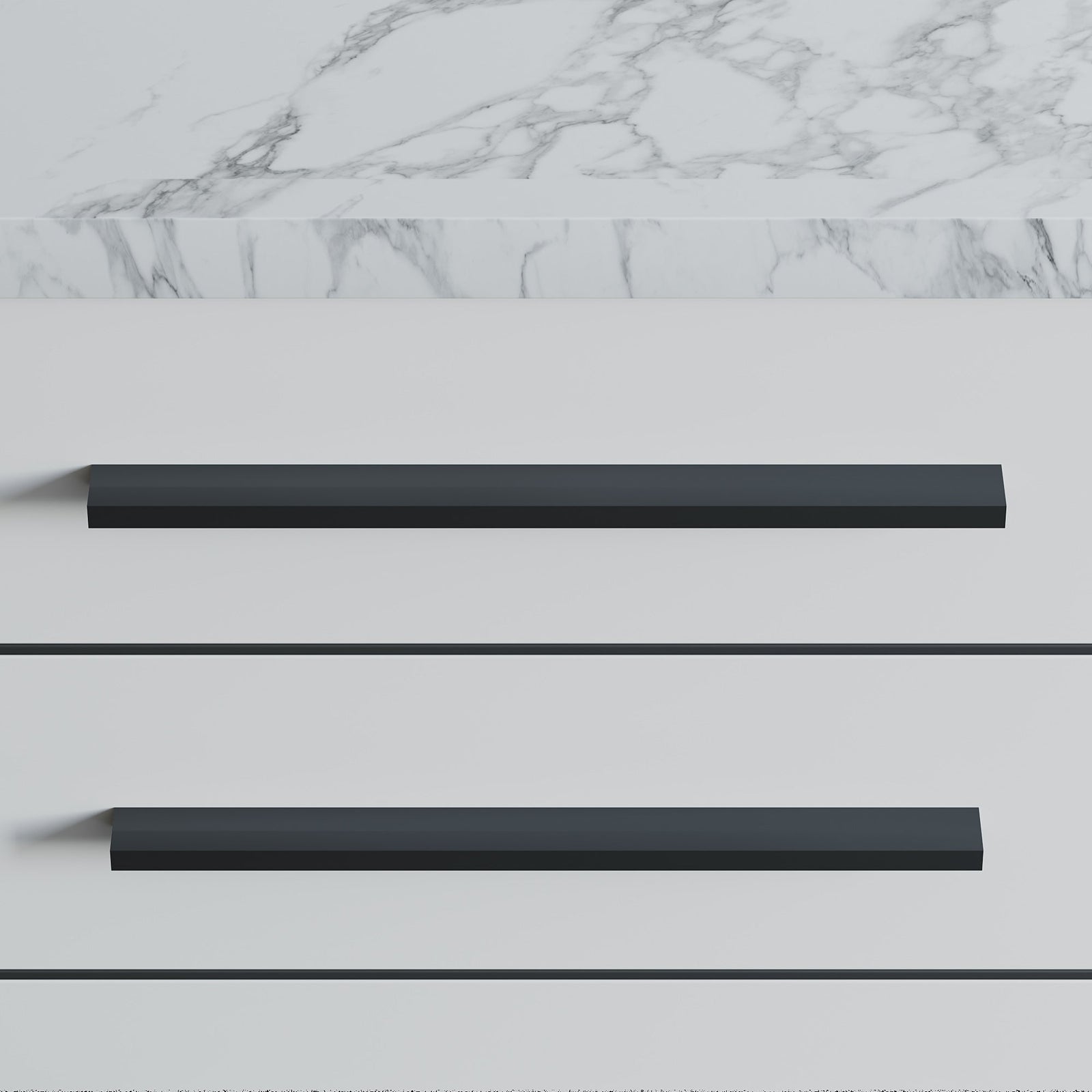 Dowell Cabinet Handles-Aluminum Cabinet Drawer/Door Finger Pulls-3064 Series
