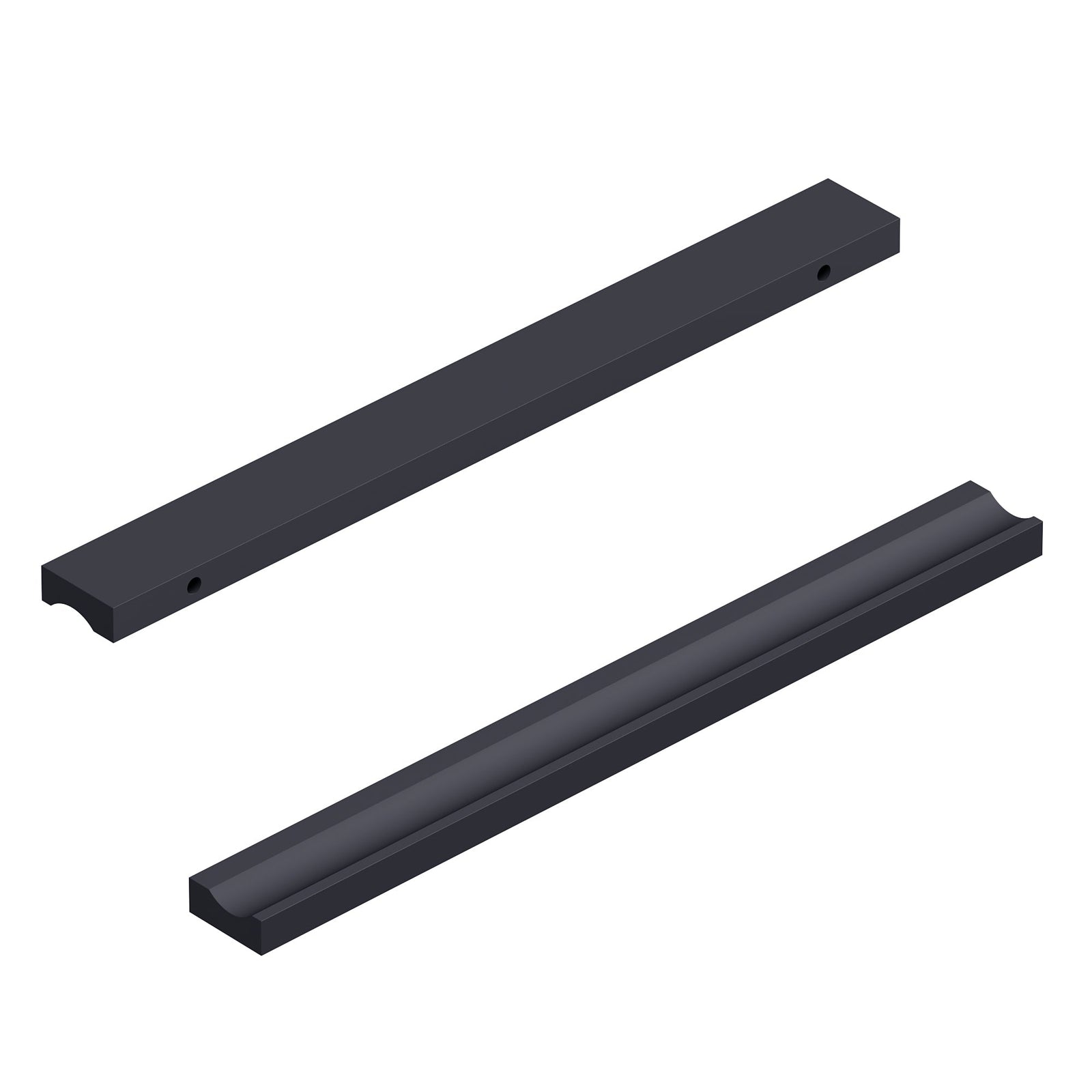 Dowell Cabinet Handles-Aluminum Cabinet Drawer/Door Finger Pulls-3064 Series