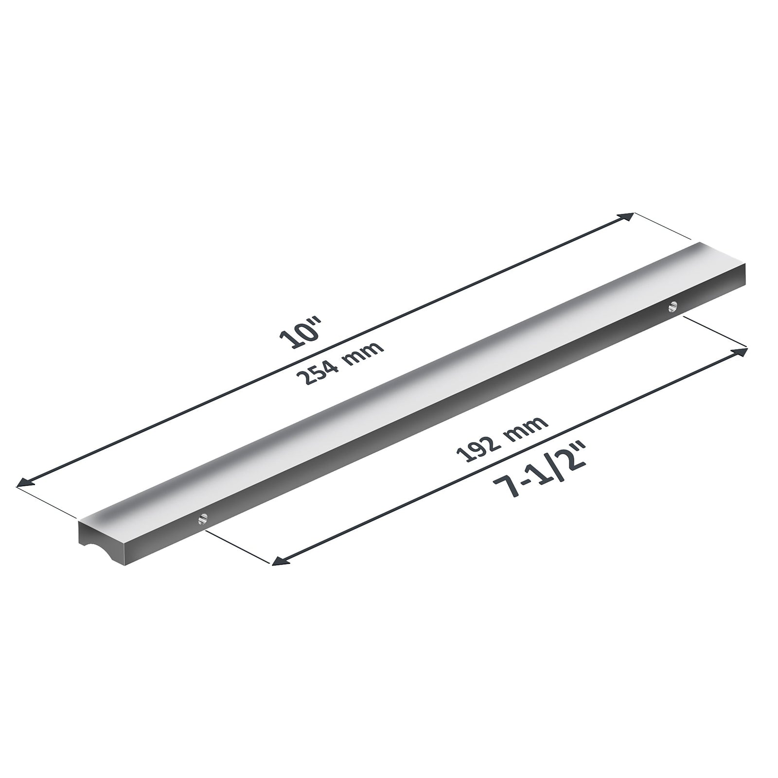 Dowell Cabinet Handles-Aluminum Cabinet Drawer/Door Finger Pulls-3064 Series