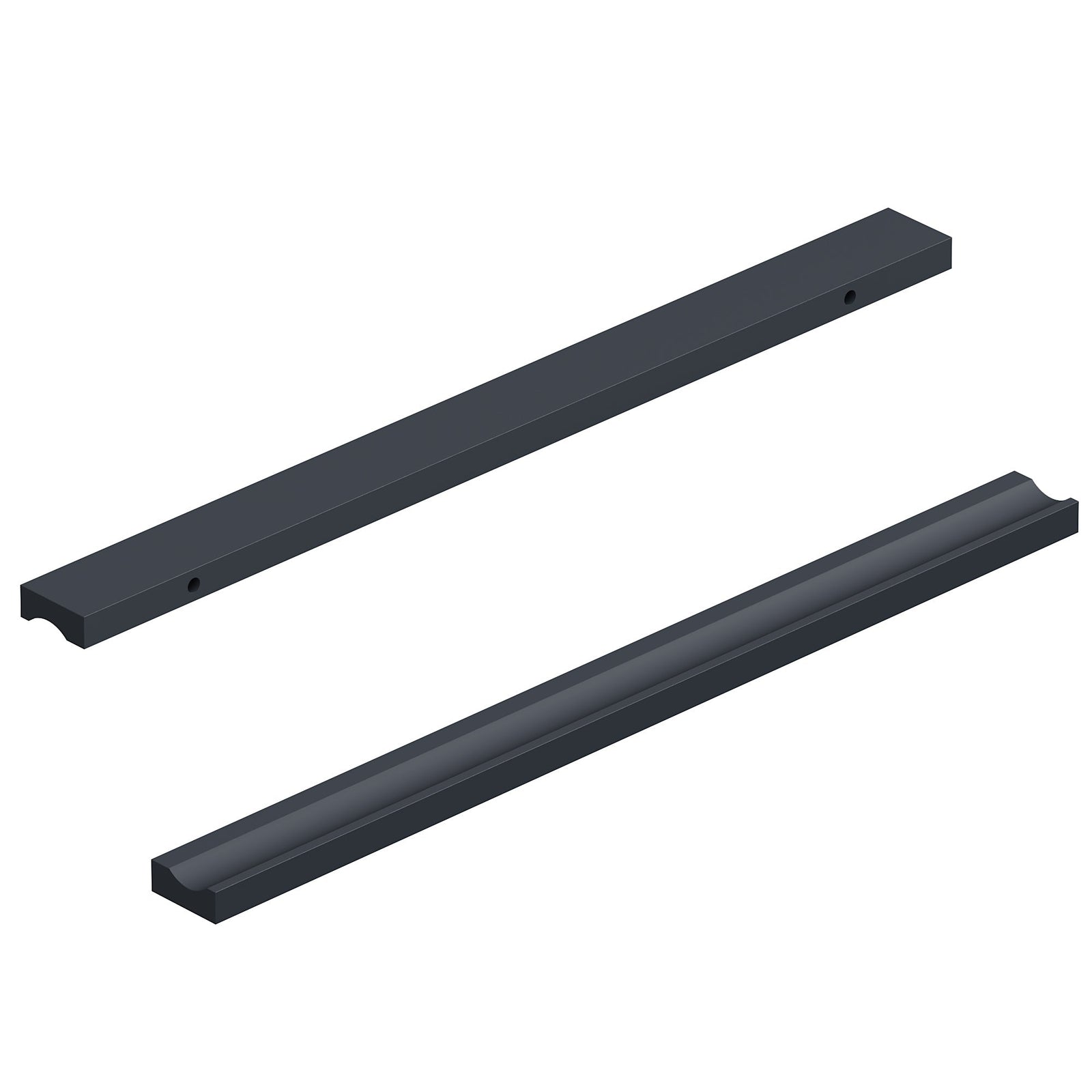 Dowell Cabinet Handles-Aluminum Cabinet Drawer/Door Finger Pulls-3064 Series