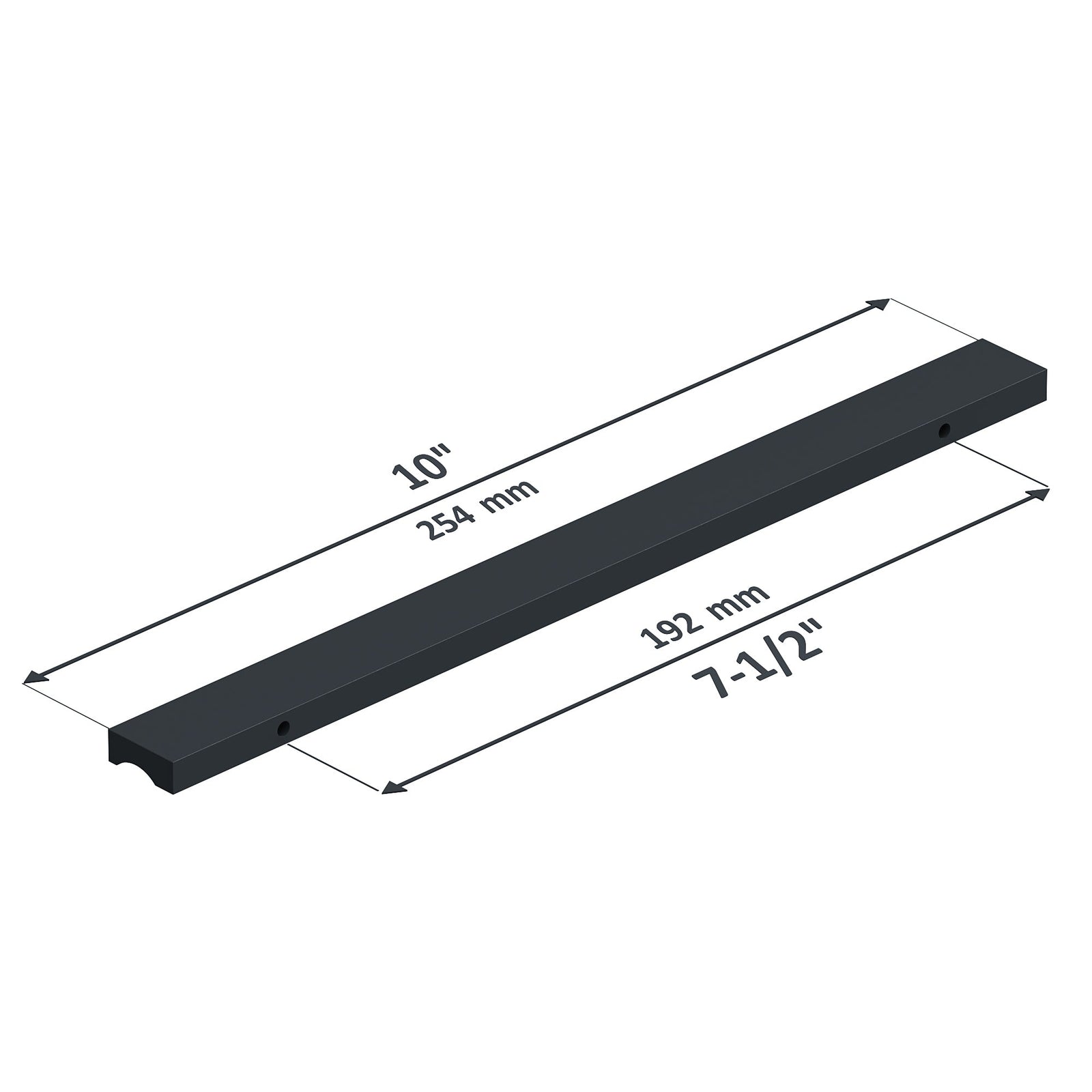 Dowell Cabinet Handles-Aluminum Cabinet Drawer/Door Finger Pulls-3064 Series