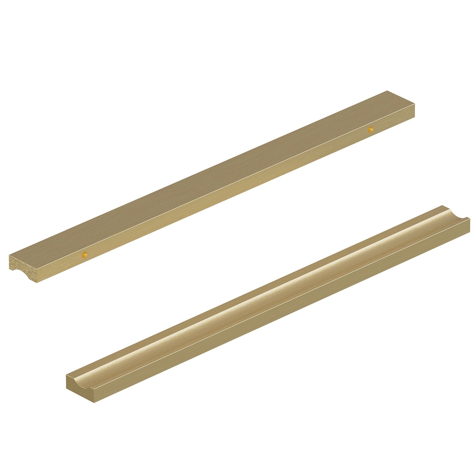 Dowell Cabinet Handles-Aluminum Cabinet Drawer/Door Finger Pulls-3064 Series