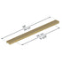 Dowell Cabinet Handles-Aluminum Cabinet Drawer/Door Finger Pulls-3064 Series
