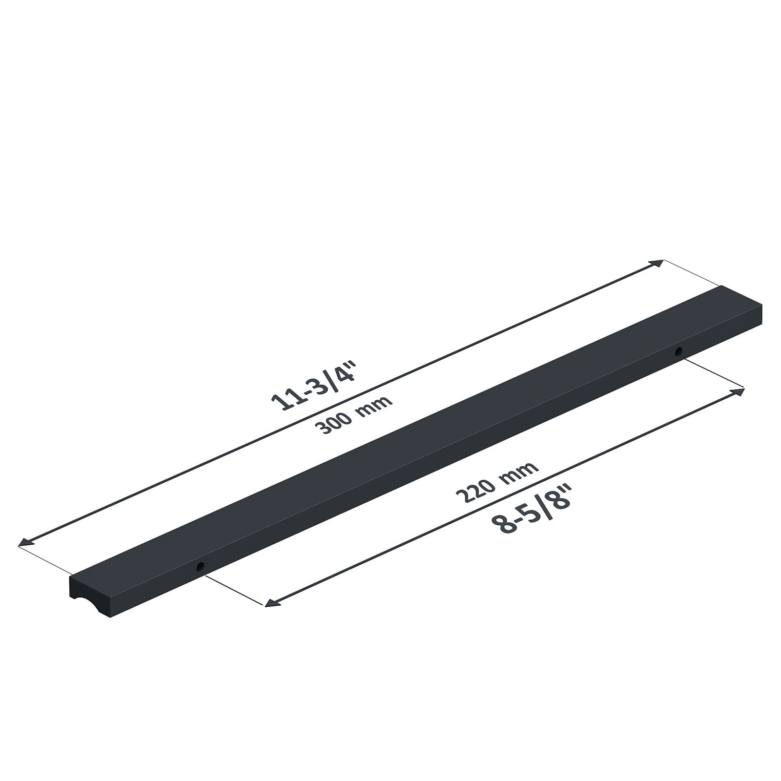 Dowell Cabinet Handles-Aluminum Cabinet Drawer/Door Finger Pulls-3064 Series