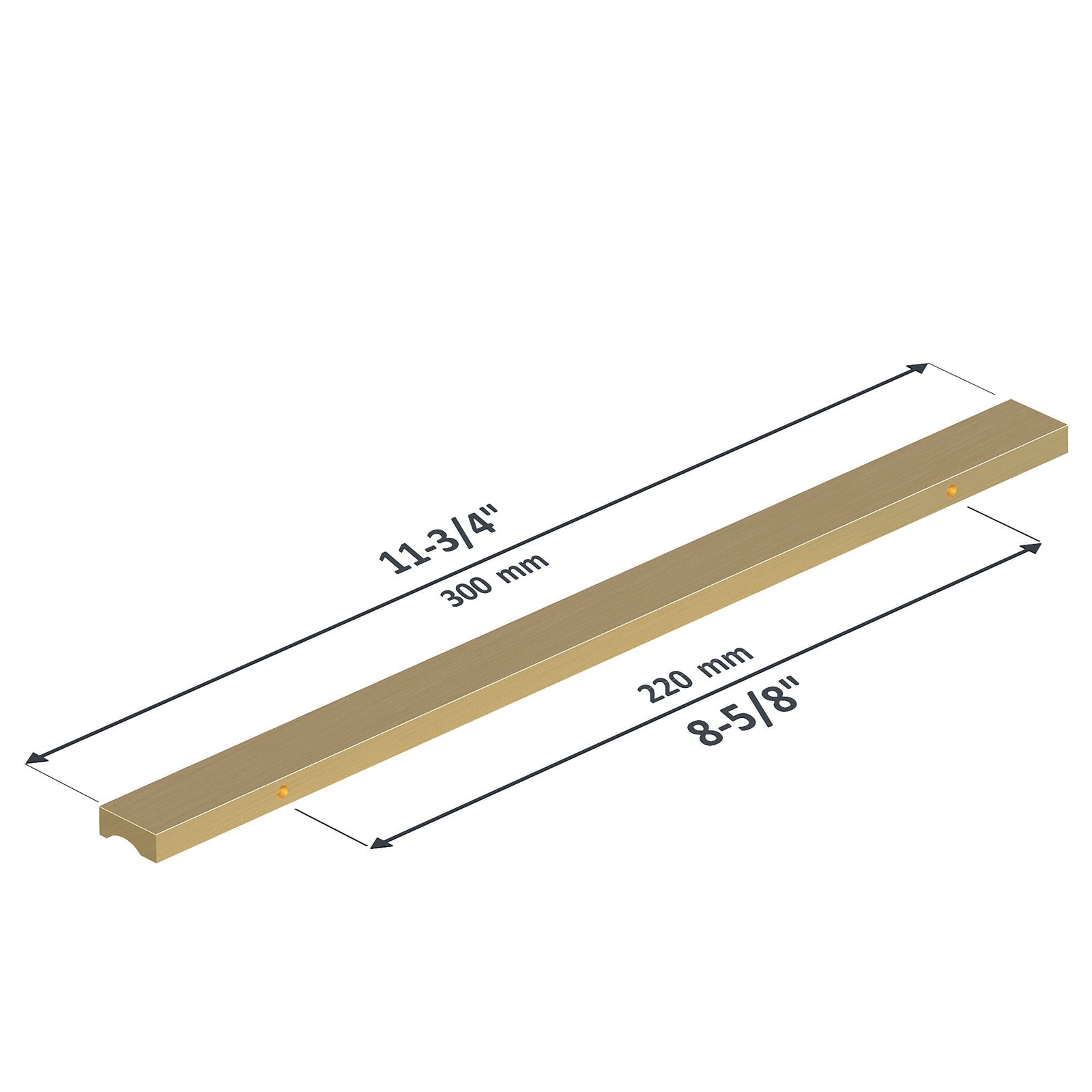 Dowell Cabinet Handles-Aluminum Cabinet Drawer/Door Finger Pulls-3064 Series