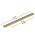 Dowell Cabinet Handles-Aluminum Cabinet Drawer/Door Finger Pulls-3064 Series