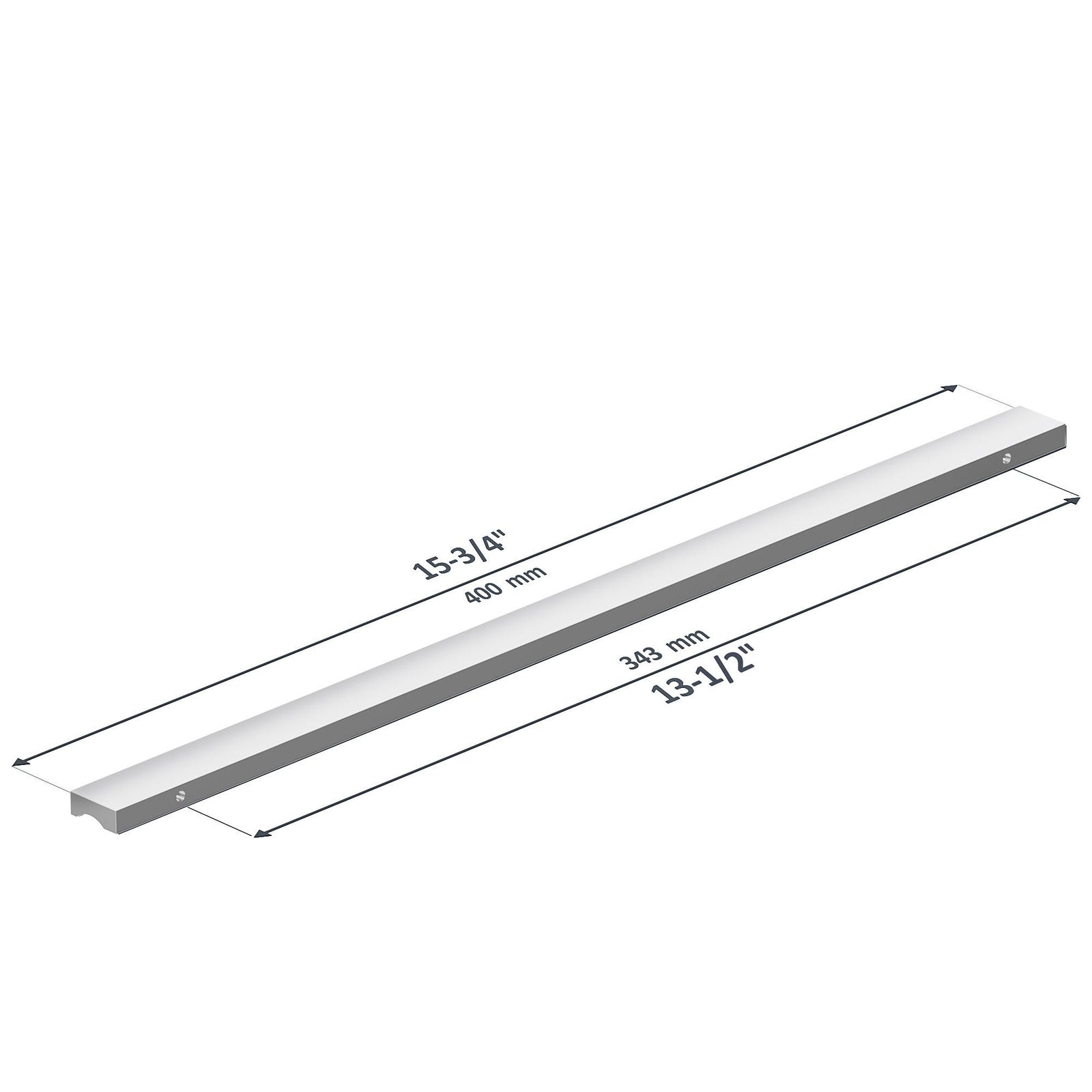Dowell Cabinet Handles-Aluminum Cabinet Drawer/Door Finger Pulls-3064 Series