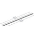 Dowell Cabinet Handles-Aluminum Cabinet Drawer/Door Finger Pulls-3064 Series