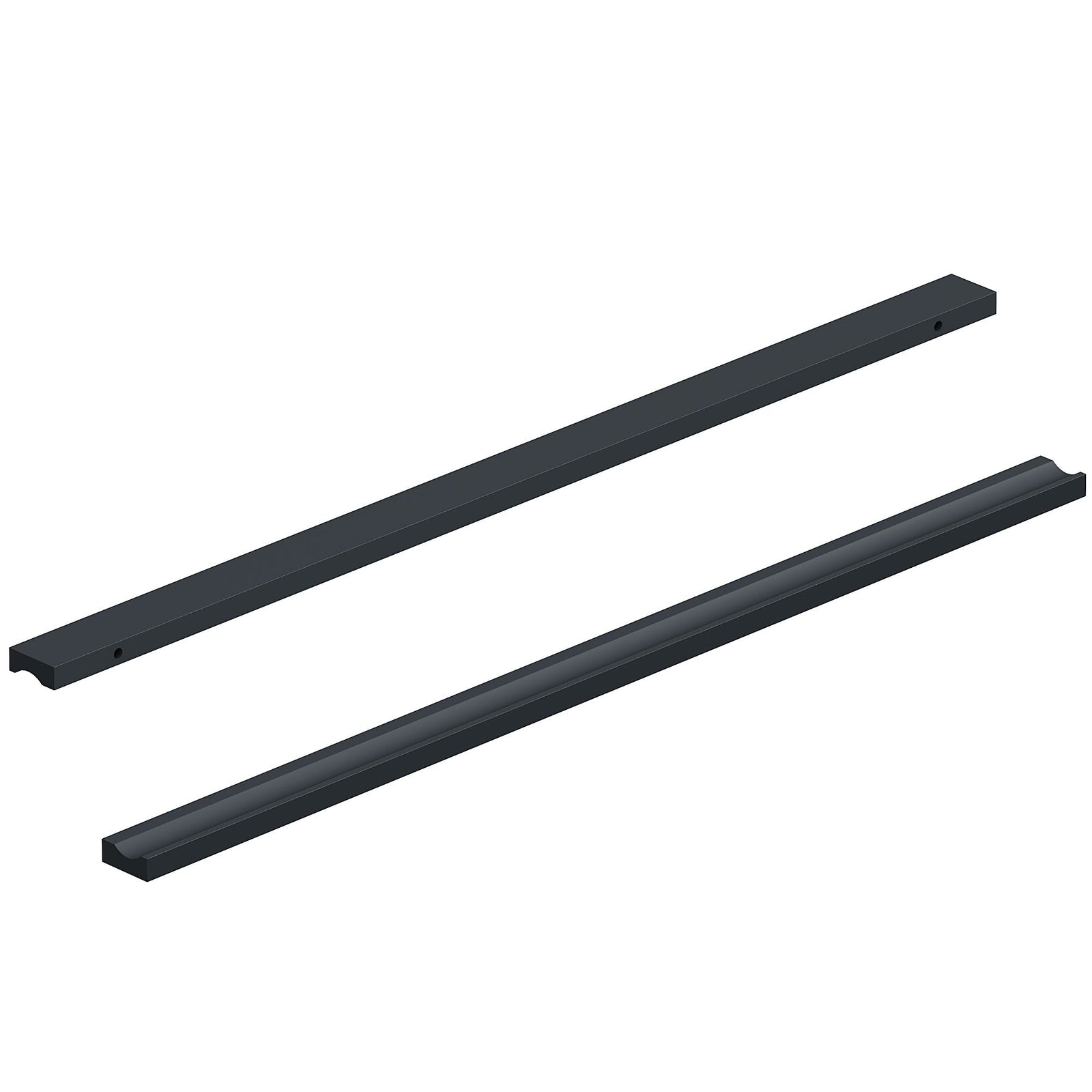Dowell Cabinet Handles-Aluminum Cabinet Drawer/Door Finger Pulls-3064 Series