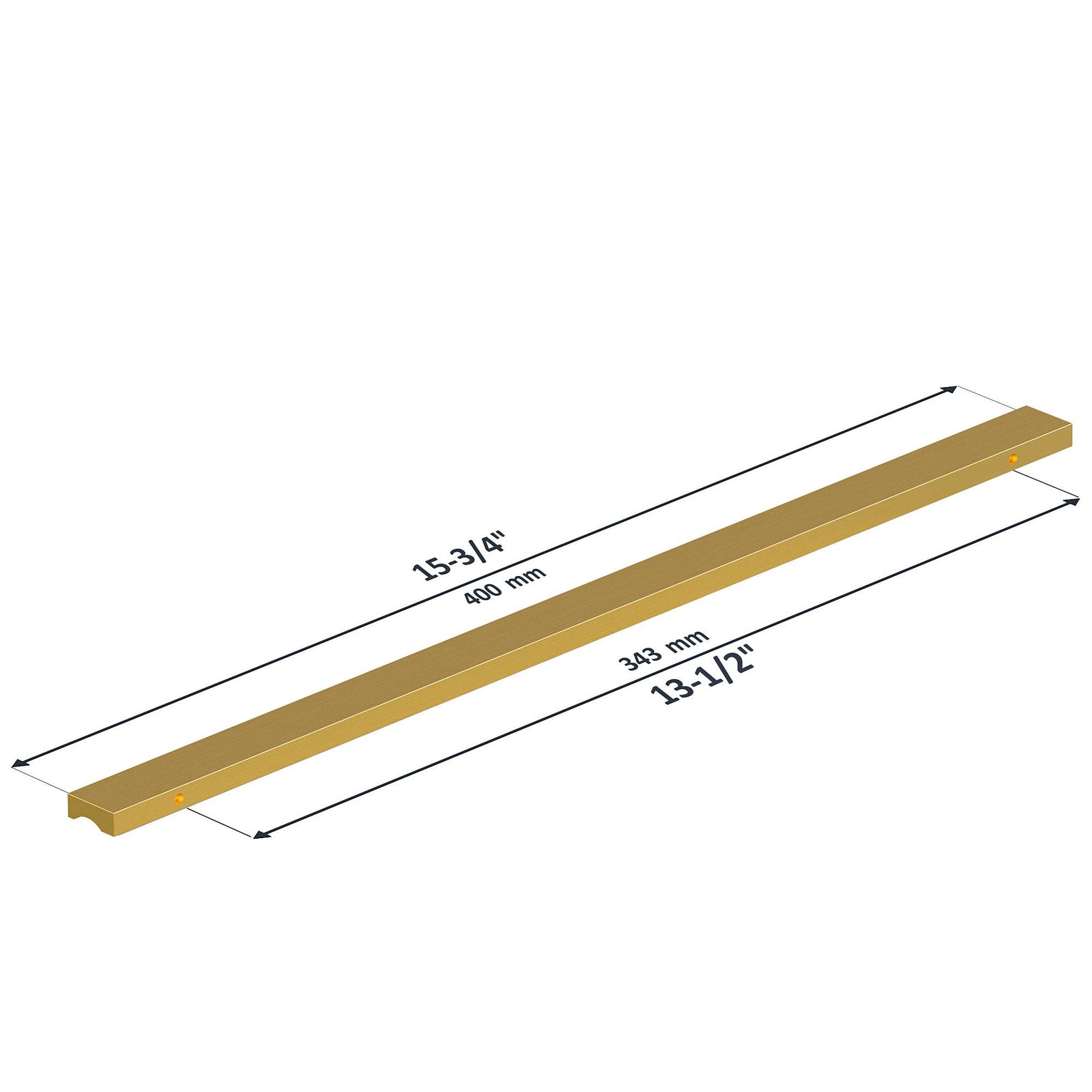 Dowell Cabinet Handles-Aluminum Cabinet Drawer/Door Finger Pulls-3064 Series