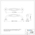 Dowell 4-1/2" Cabinet Pulls - Zinc Alloy, 3-3/4" Center-to-Center, 10 Pack - 3131 096 Series
