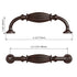 Dowell 4-1/2" Cabinet Pulls - Zinc Alloy, 3-3/4" Center-to-Center, 10 Pack - 3131 096 Series