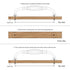 Dowell 5-3/4" Cabinet Pulls - Zinc Alloy, 5-1/32" Center-to-Center, 10 Pack - 3131 128 Series
