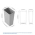 Dowell Gray Plastic Trash Can 50Qt – Durable Garbage Bin for Kitchen, Office, Home & Commercial Use – Fits Pull-Out Frames
