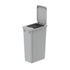 Dowell Gray Plastic Trash Can Lid - Compatible with Dowell 9gl/13gl Wastebasket - Grey Plastic - 4000 04L Series