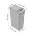 Dowell Gray Plastic Trash Can 50Qt - Durable Garbage Bin with Lid for Kitchen, Office, Home & Commercial Use – Fits Pull-Out Frames