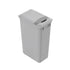 Dowell Gray Plastic Trash Can 50Qt - Durable Garbage Bin with Lid for Kitchen, Office, Home & Commercial Use – Fits Pull-Out Frames