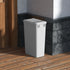 Dowell Gray Plastic Trash Can 50Qt - Durable Garbage Bin with Lid for Kitchen, Office, Home & Commercial Use – Fits Pull-Out Frames