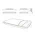 Dowell Gray Plastic Trash Can Lid - Compatible with Dowell 9gl/13gl Wastebasket - Grey Plastic - 4000 04L Series