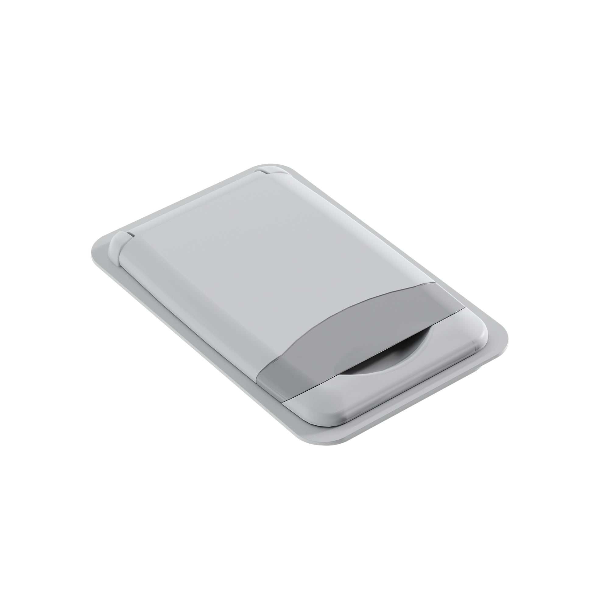 Dowell Gray Plastic Trash Can Lid - Compatible with Dowell 9gl/13gl Wastebasket - Grey Plastic - 4000 04L Series
