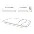Dowell Gray Plastic Trash Can Lid - Compatible with Dowell 9gl/13gl Wastebasket - Grey Plastic - 4000 04L Series