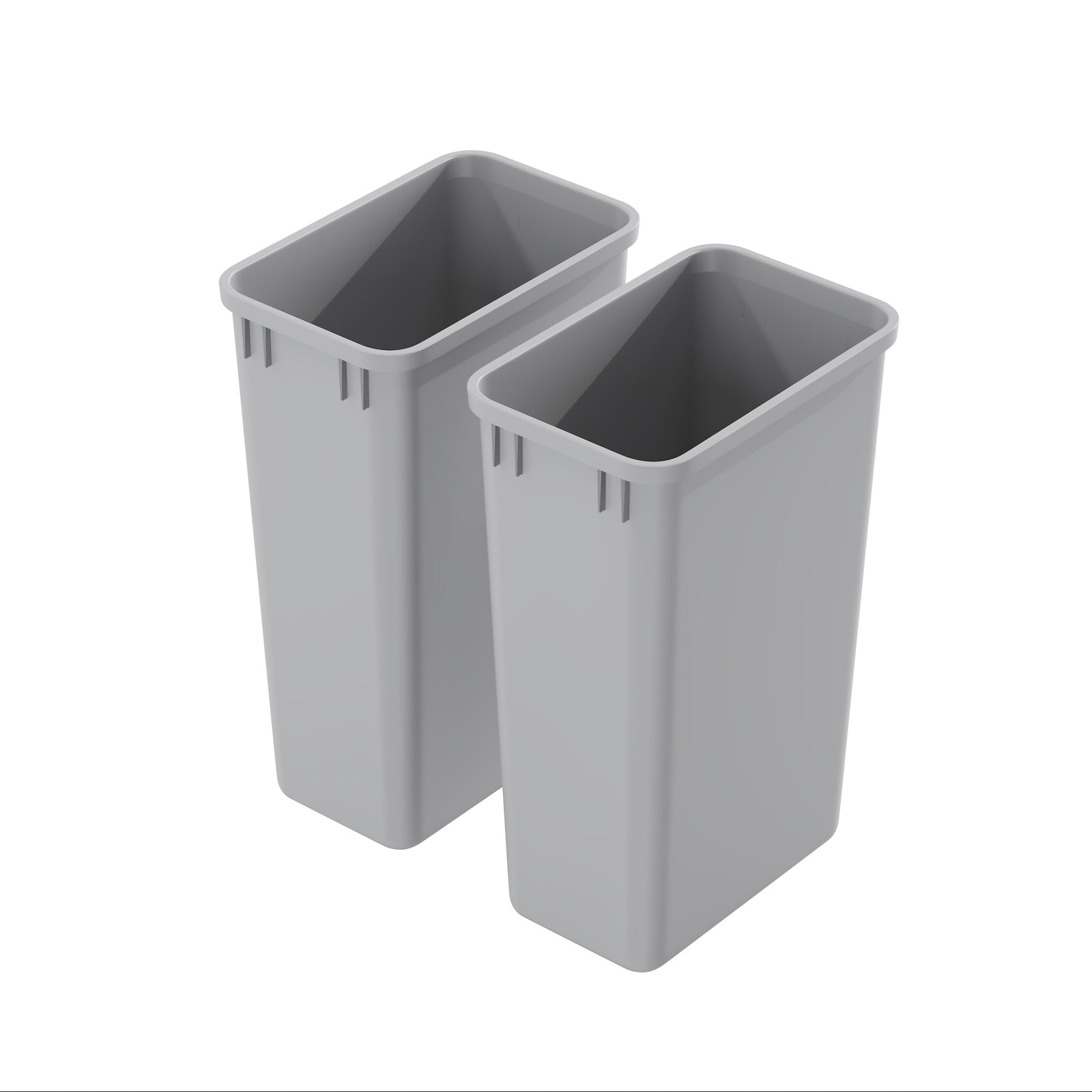 Dowell Gray Plastic Trash Can 50Qt – Durable Garbage Bin for Kitchen, Office, Home & Commercial Use – Fits Pull-Out Frames