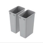 Dowell Gray Plastic Trash Can 50Qt – Durable Garbage Bin for Kitchen, Office, Home & Commercial Use – Fits Pull-Out Frames