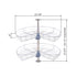 Dowell Lazy Susan - 24"/28"/32" 270 Degree/Kidney-Shaped, 2 Shelves, Kitchen Base Corner Cabinet Organizer, Chrome - 4001 270 Series