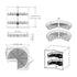Dowell Lazy Susan - 24"/28"/32" 270 Degree/Kidney-Shaped, 2 Shelves, Kitchen Base Corner Cabinet Organizer, Chrome - 4001 270 Series