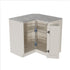 Dowell Lazy Susan - 24"/28"/32" 270 Degree/Kidney-Shaped, 2 Shelves, Kitchen Base Corner Cabinet Organizer, Chrome - 4001 270 Series
