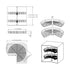 Dowell Lazy Susan - 24"/28"/32" 270 Degree/Kidney-Shaped, 2 Shelves, Kitchen Base Corner Cabinet Organizer, Chrome - 4001 270 Series