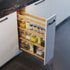 Dowell Base Pullout Spice Organizer with Adjustable Shelves for Base Kitchen Cabinet - 5" Base, 8" Base, 10" Base, Bottom Mounted, Soft Close Slides -4004 Series