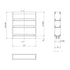 Dowell Base Pullout Spice Organizer with Adjustable Shelves for Base Kitchen Cabinet - 5" Base, 8" Base, 10" Base, Bottom Mounted, Soft Close Slides -4004 Series