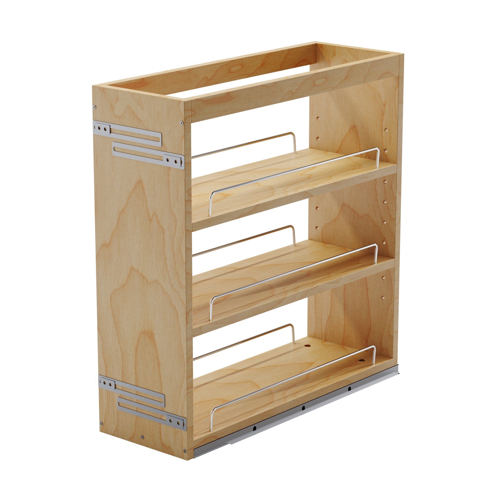 Dowell Base Pullout Spice Organizer with Adjustable Shelves for Base Kitchen Cabinet - 5