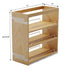 Dowell Base Pullout Spice Organizer with Adjustable Shelves for Base Kitchen Cabinet - 5" Base, 8" Base, 10" Base, Bottom Mounted, Soft Close Slides -4004 Series