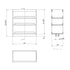 Dowell Base Pullout Spice Organizer with Adjustable Shelves for Base Kitchen Cabinet - 5" Base, 8" Base, 10" Base, Bottom Mounted, Soft Close Slides -4004 Series