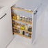 Dowell Base Filler Pullout Organizer with Adjustable Shelves - 3' Wide or 6" Wide, Wood - 4005 Series