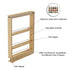 Dowell Base Filler Pullout Organizer with Adjustable Shelves - 3' Wide or 6" Wide, Wood - 4005 Series