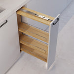 Dowell Base Filler Pullout Organizer with Adjustable Shelves - 3' Wide or 6" Wide, Wood - 4005 Series