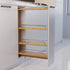 Dowell Base Filler Pullout Organizer with Adjustable Shelves - 3' Wide or 6" Wide, Wood - 4005 Series