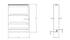 Dowell Base Filler Pullout Organizer with Adjustable Shelves - 3' Wide or 6" Wide, Wood - 4005 Series