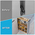 Dowell Base Filler Pullout Organizer with Adjustable Shelves - 3' Wide or 6" Wide, Wood - 4005 Series