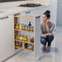 Dowell Base Filler Pullout Organizer with Adjustable Shelves - 3' Wide or 6" Wide, Wood - 4005 Series