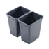 Dowell Base Cabinet Wastebasket Wooden Pullout with One or Two 20 Quart/5 Gallon Grey Plastic Bins - 4006 Series