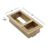 Dowell Base Cabinet Wastebasket Wooden Pullout with One or Two 20 Quart/5 Gallon Grey Plastic Bins - 4006 Series