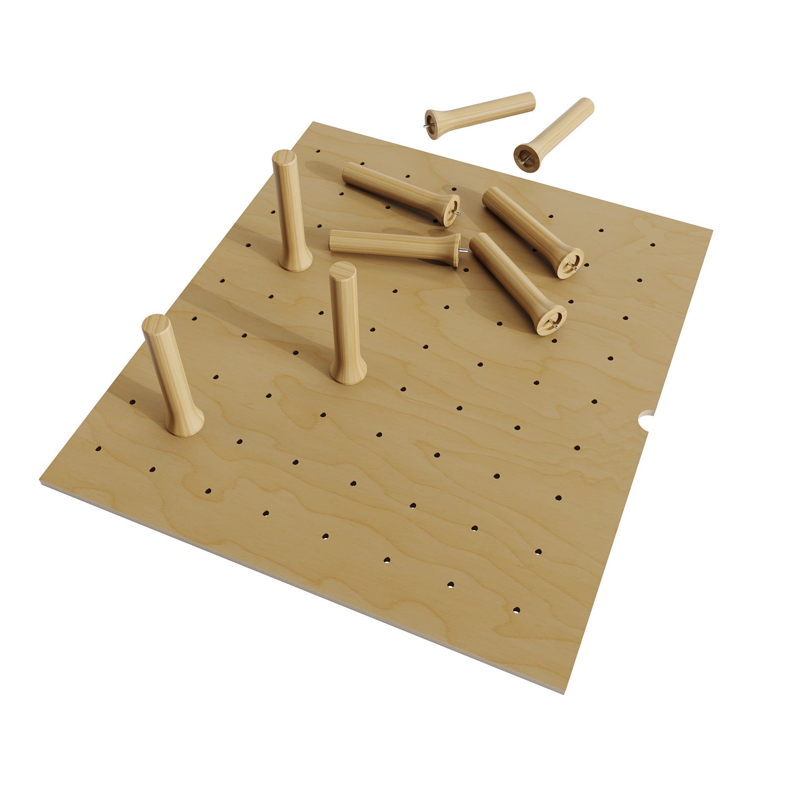 Dowell Kitchen Wood Pegboard Drawer Organizer ¡°(Pot, Pan & Plate Storage System, 24