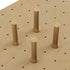 Dowell 4-Piece Wooden Pegs for Pegboard -Drawer Organizer ¡°(Adjustable to Fit of Various Sizes, Customizable Storage for Pots, Pans, and Plates-4007 PEG