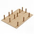 Dowell Kitchen Wood Pegboard Drawer Organizer ¡°(Pot, Pan & Plate Storage System, 24" x 21" (Trimmable) Organizer with 9 Wooden Pegs ¡°(4007 PEG Series